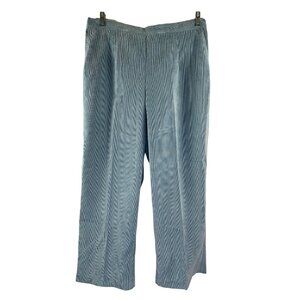 Alfred Dunner Women's Ice Queen Blue Corduroy Pants